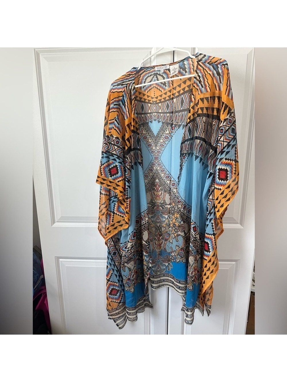 NWOT Patrons of Peace Women's Western Style Kimono Cover-Up, Size M/L - Picture 4 of 9